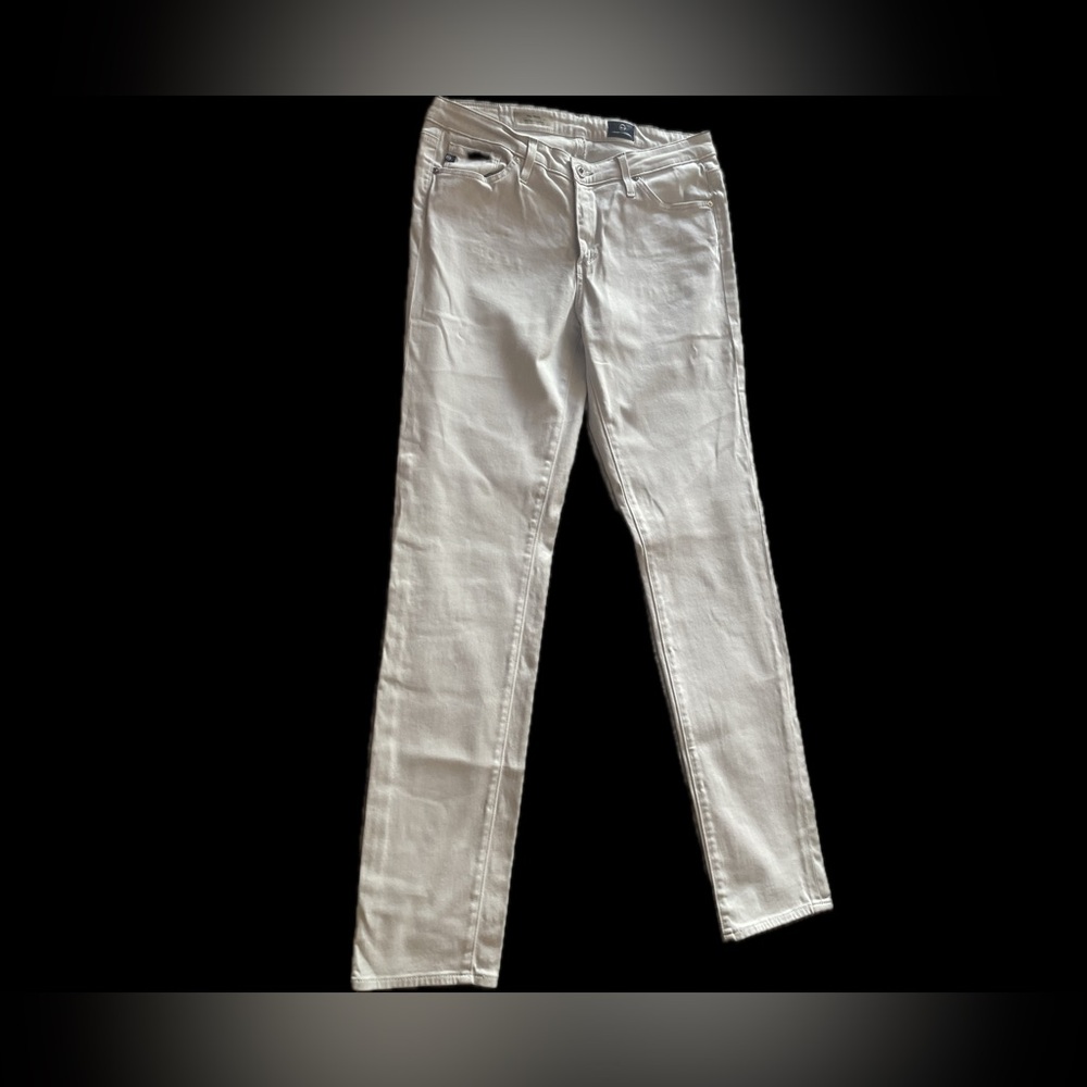AG Adriano Goldschmied Pale Gray  The Prima Cigarette Jeans